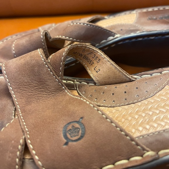 Born Brown Leather Sandals - Picture 9 of 11